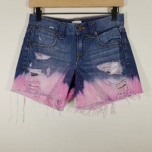 J. Crew Distressed Jean Shorts Size 24